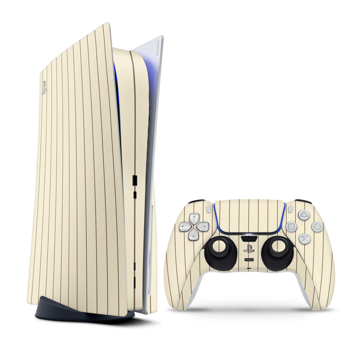 Cream Fine Line Playstation 5 Skin