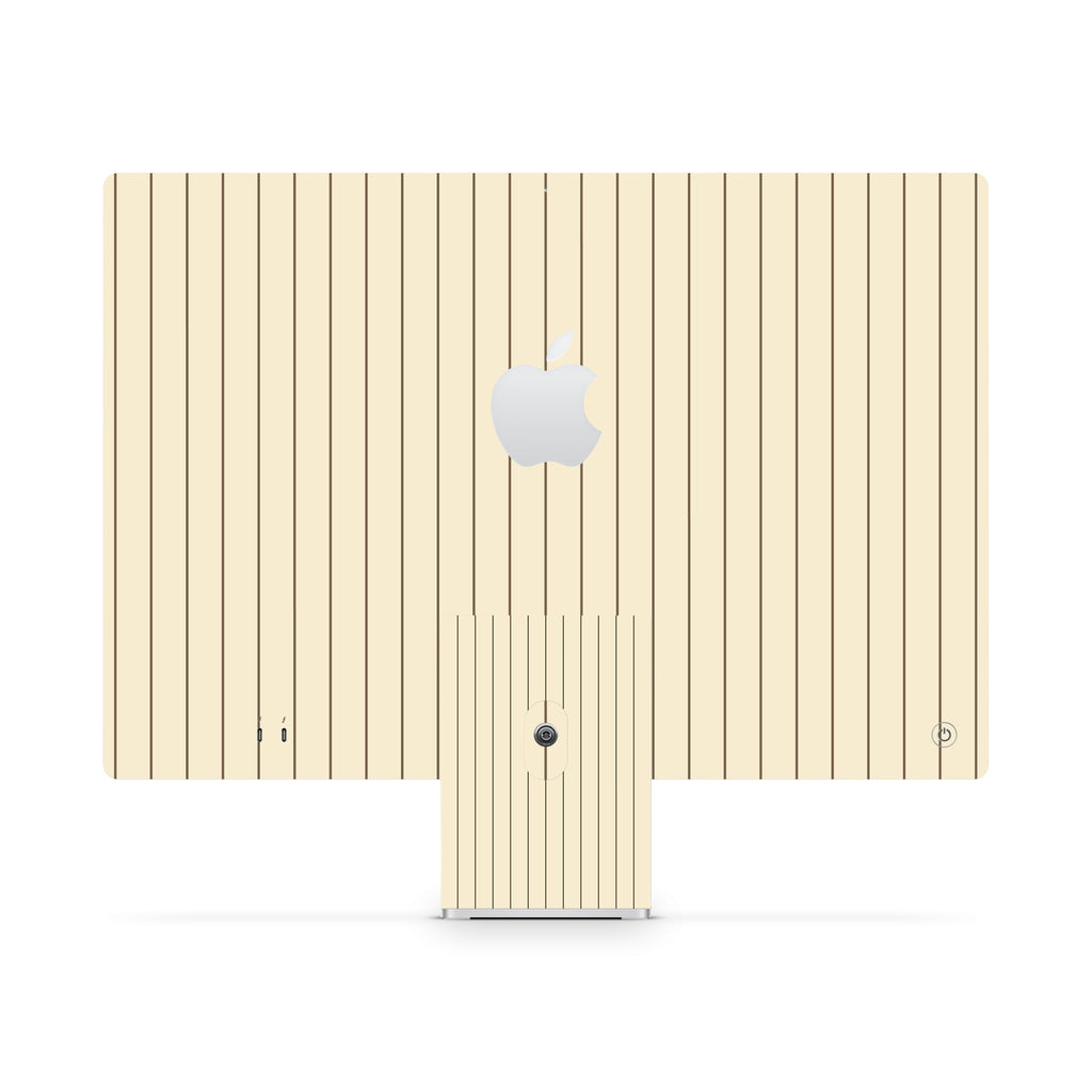 Cream Fine Line iMac Skin