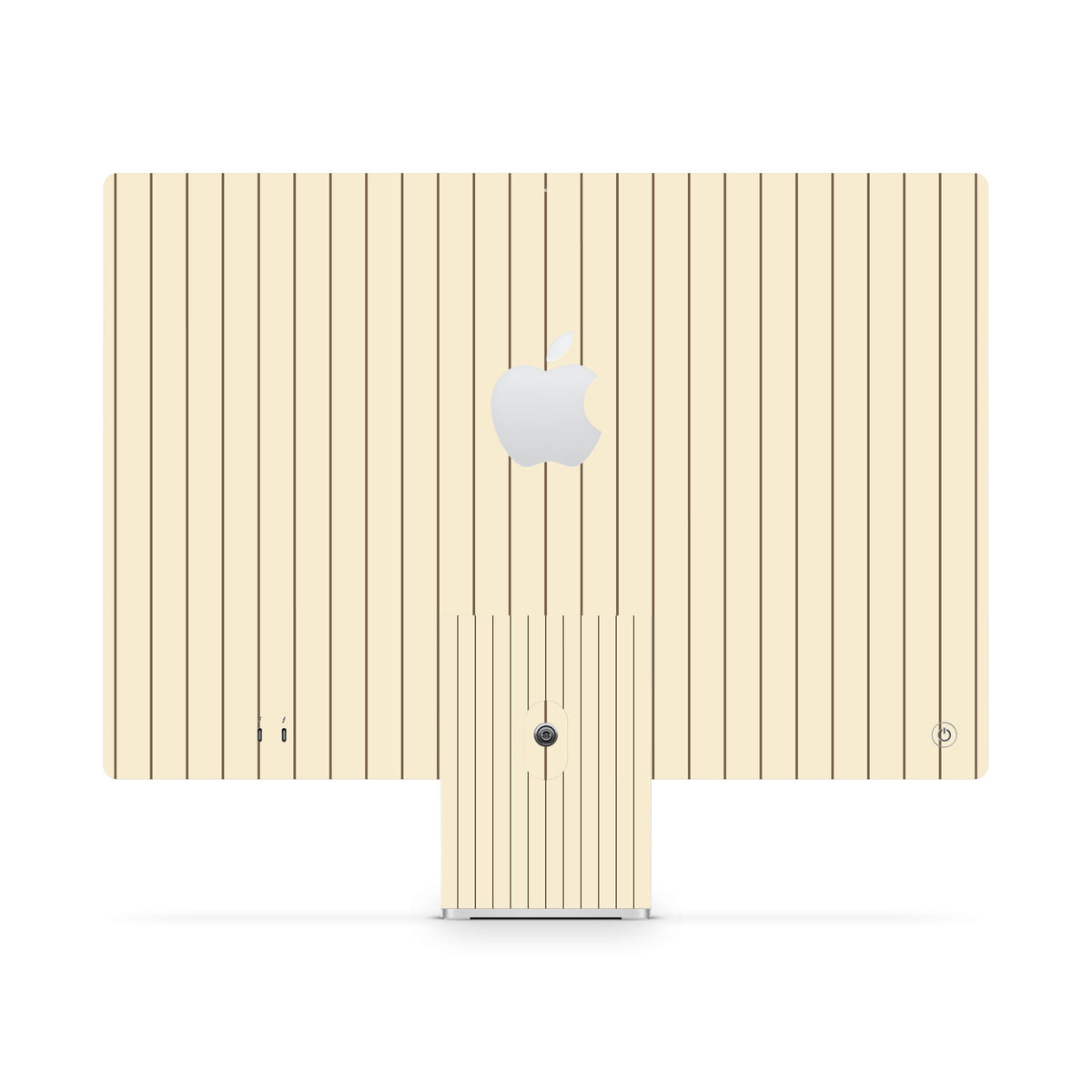 Cream Fine Line iMac Skin