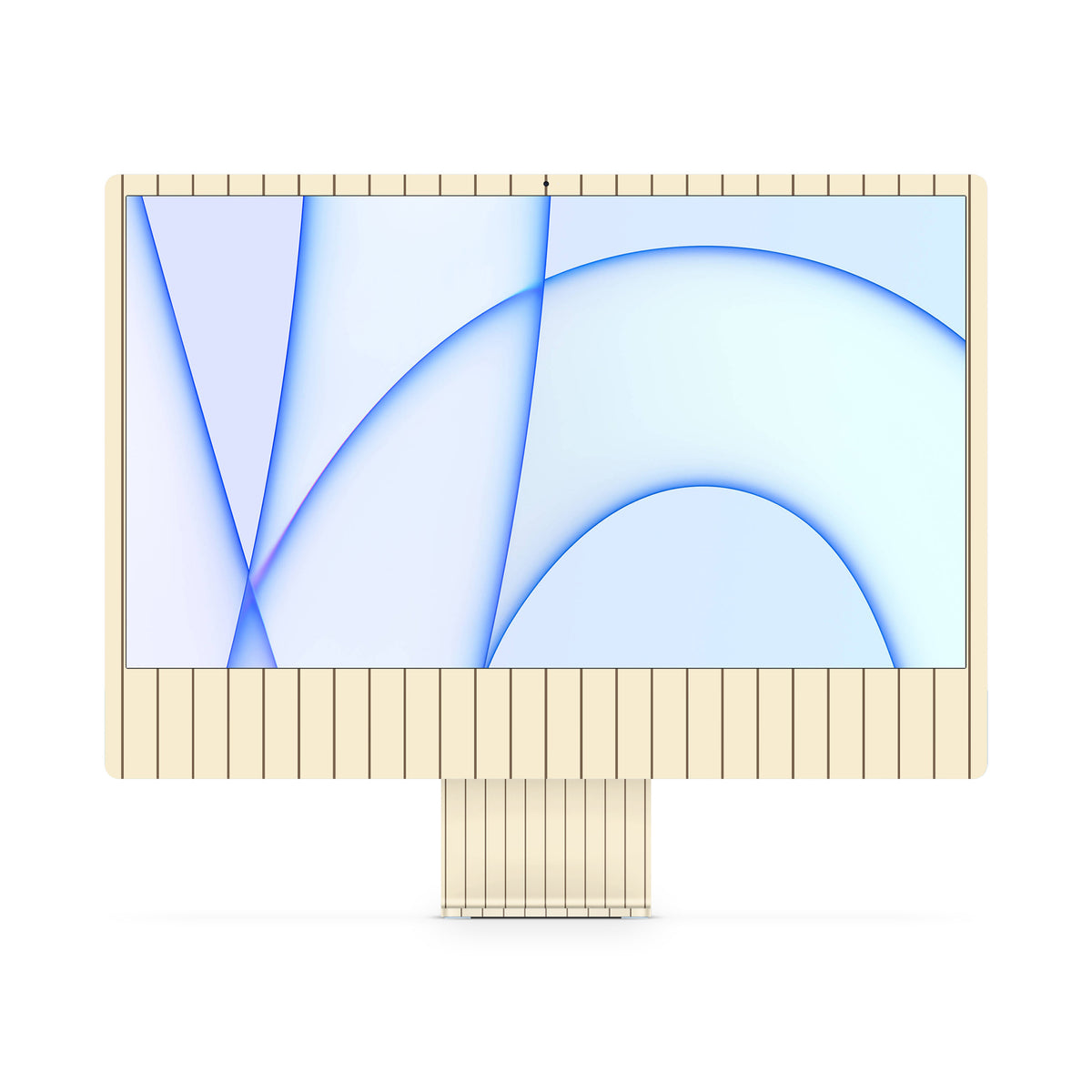 Cream Fine Line iMac Skin