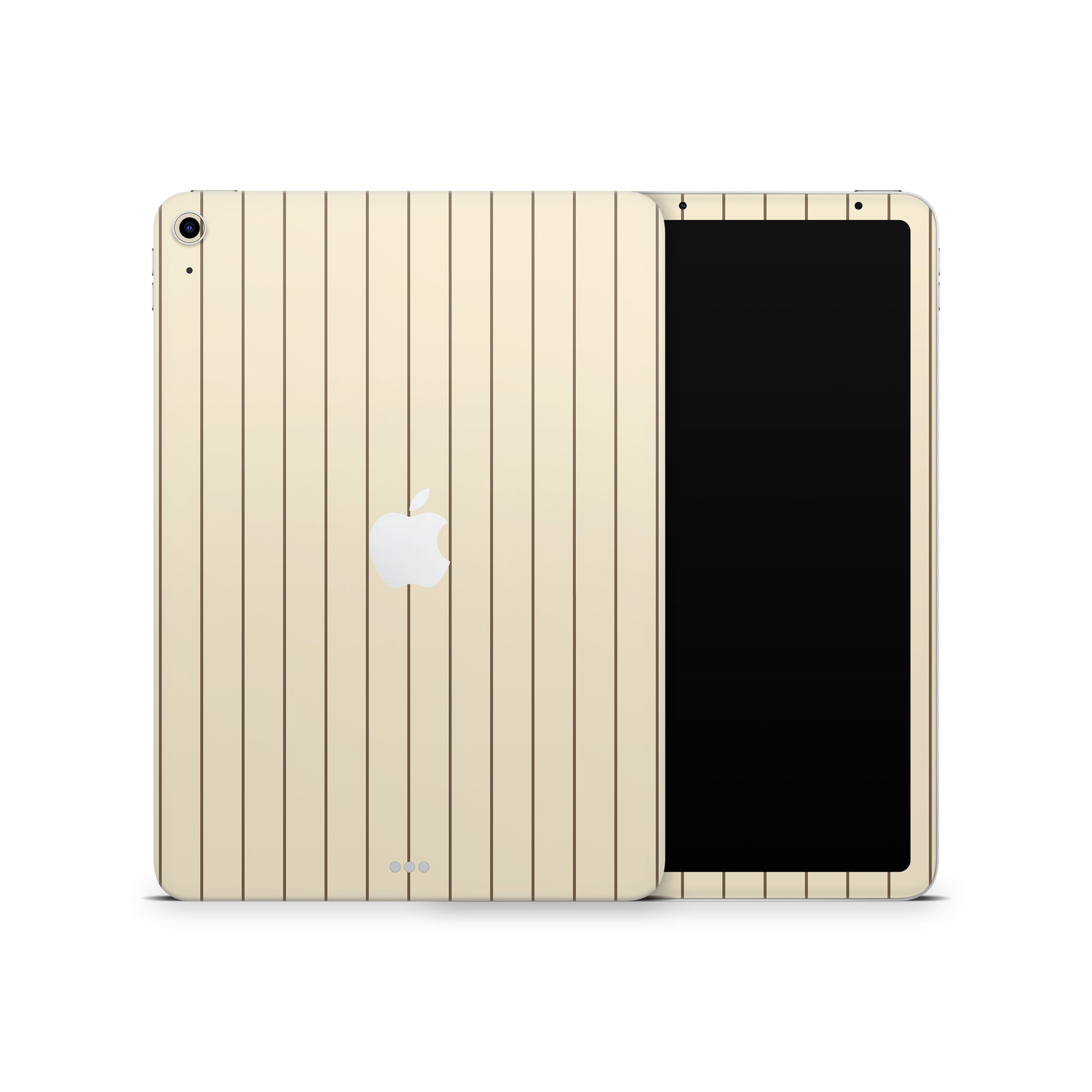 Cream Fine Line iPad Skin + Case