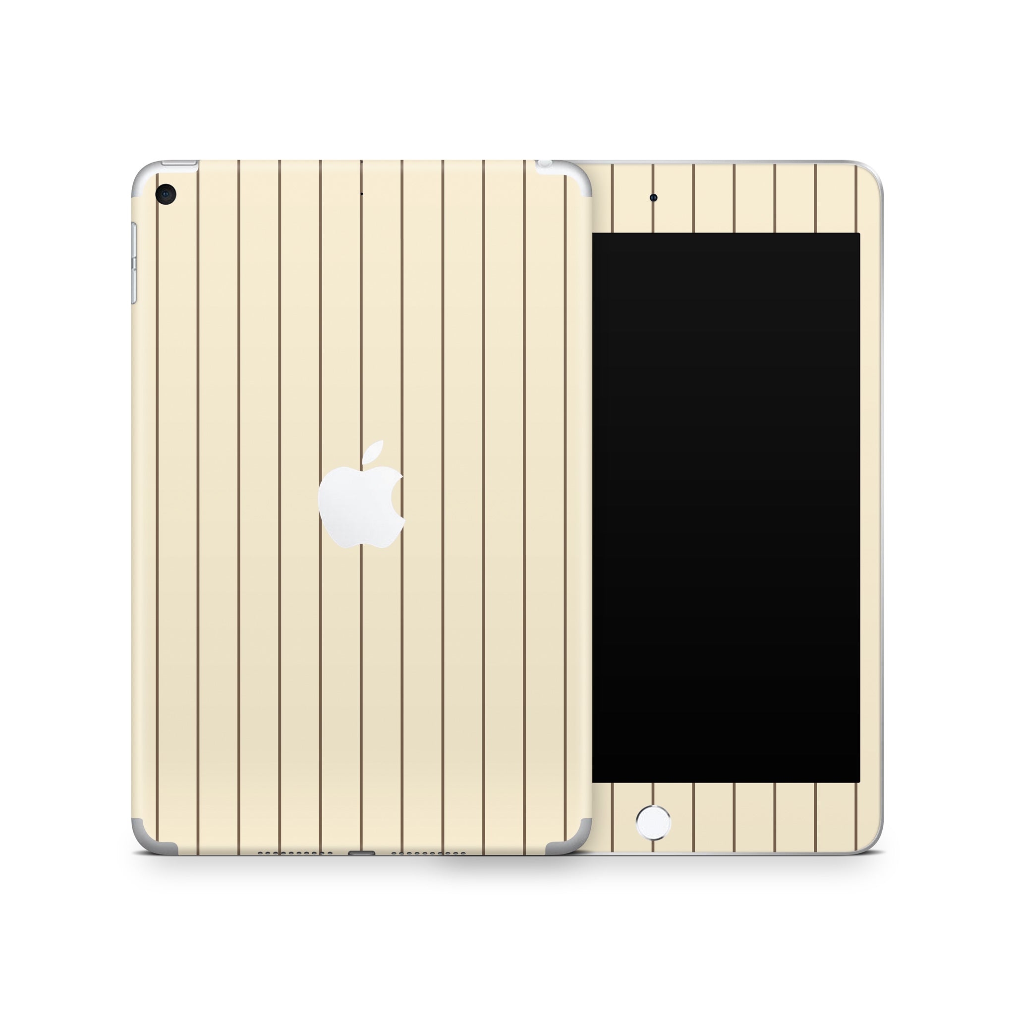 Cream Fine Line iPad Skin + Case