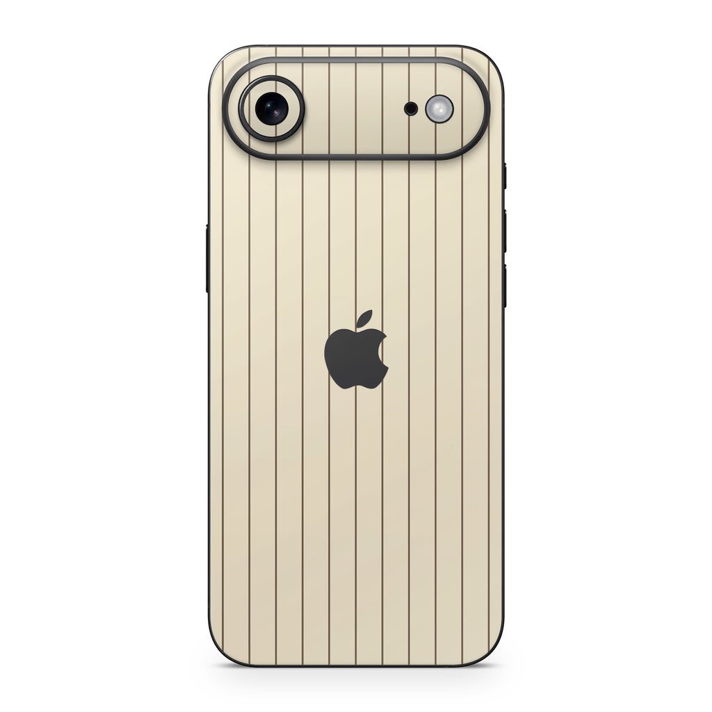 Cream Fine Line iPhone Skin + Case