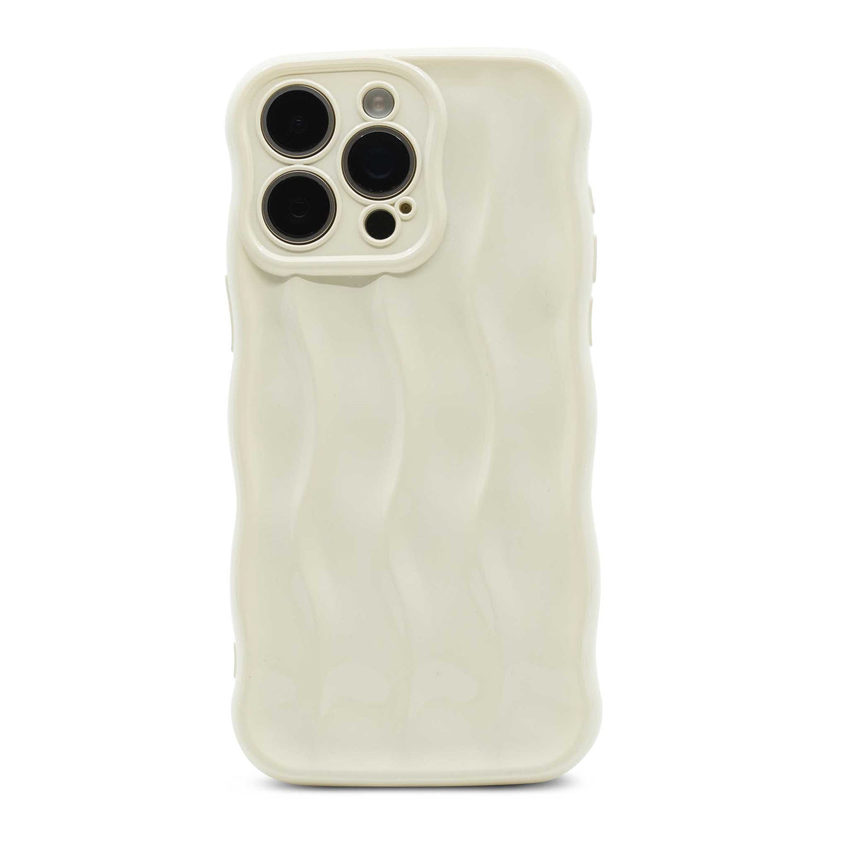 Cream Wavy iPhone Case