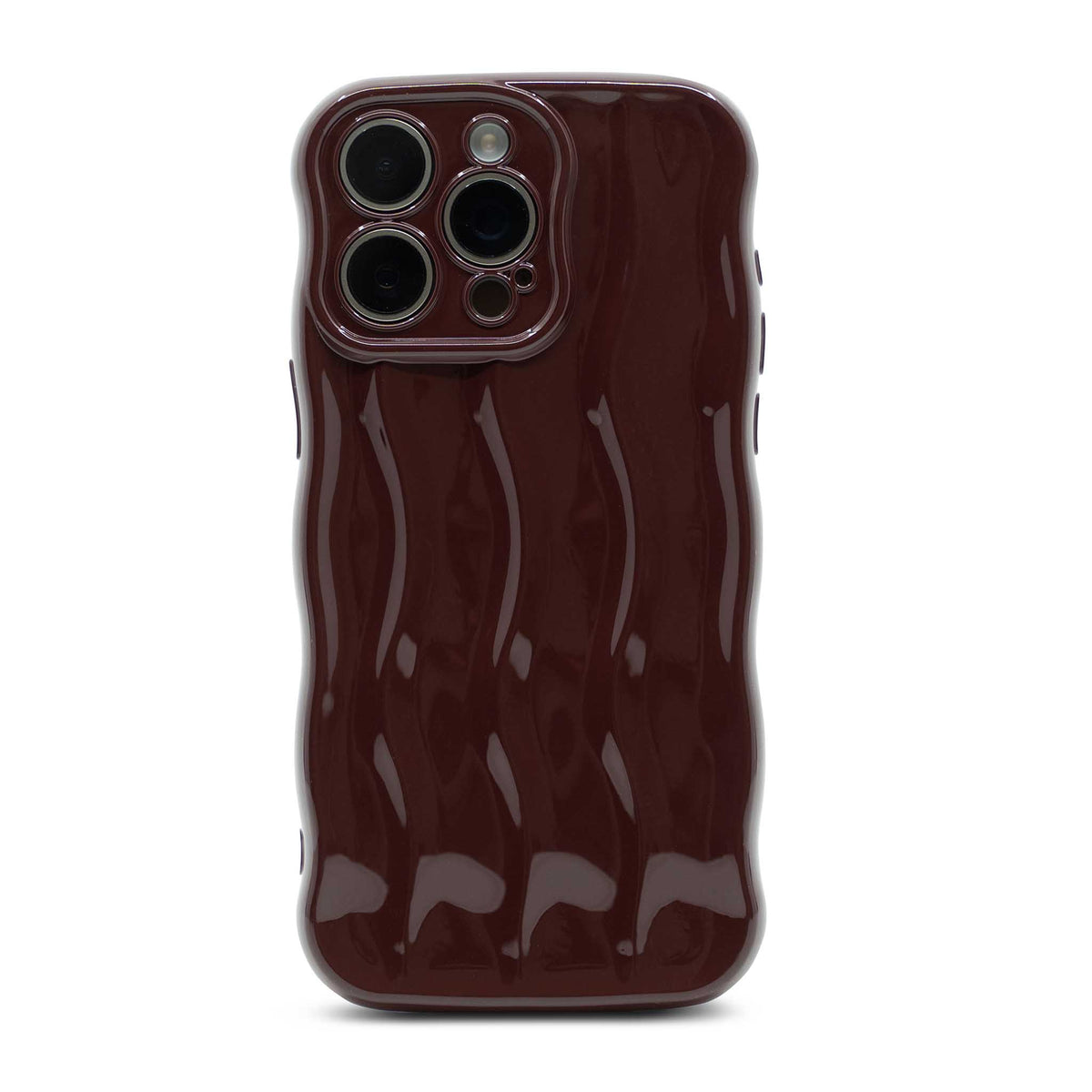 Maroon Wavy iPhone Case