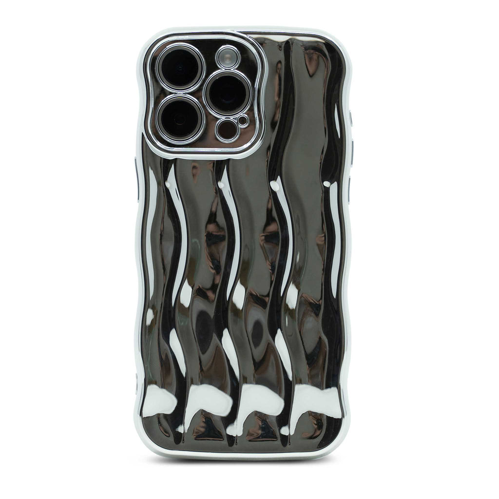 Chrome Wavy iPhone Case