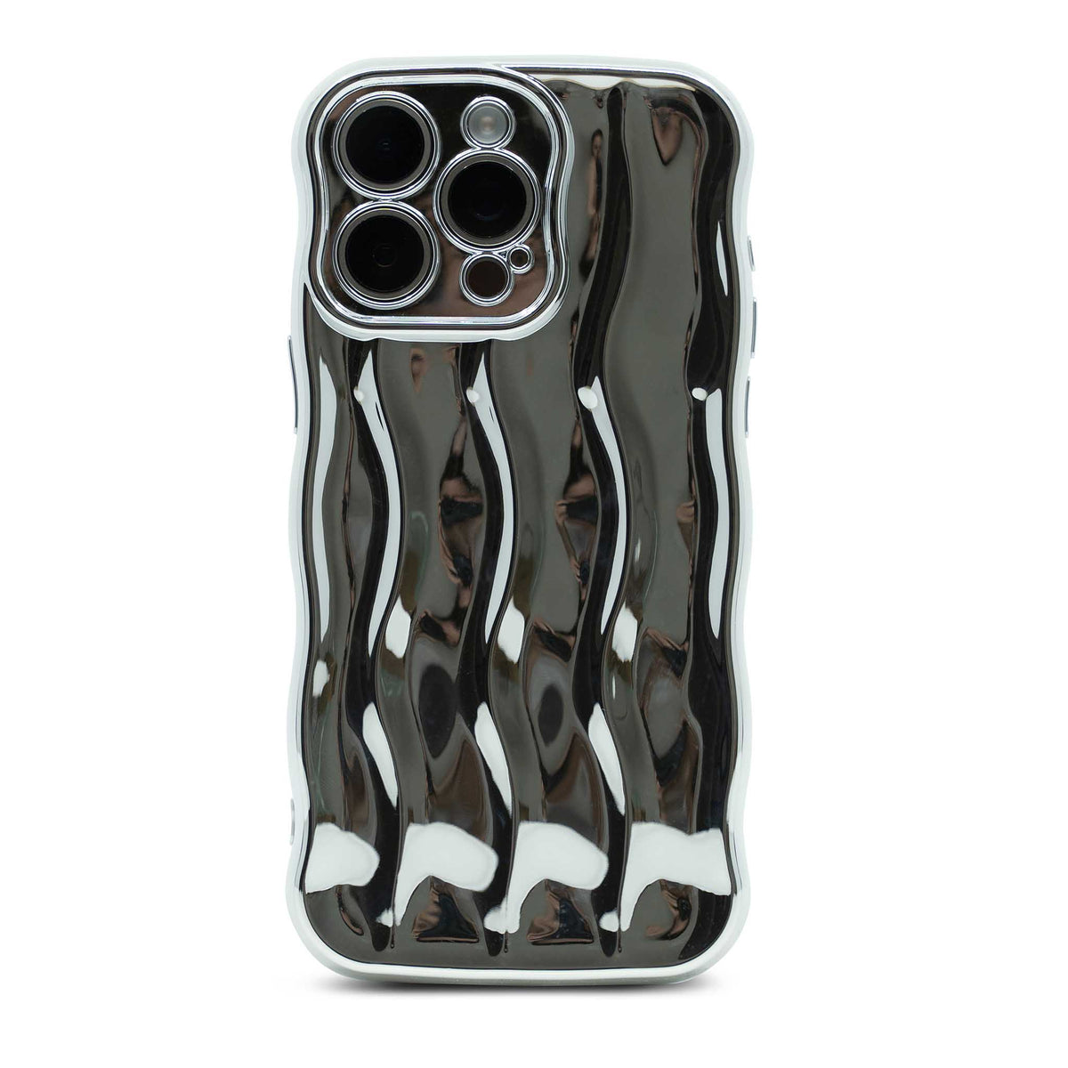 Chrome Wavy iPhone Case