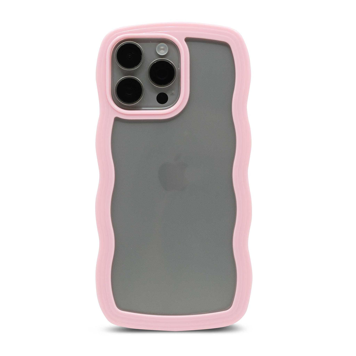 Baby Pink Wavy Frame iPhone Case