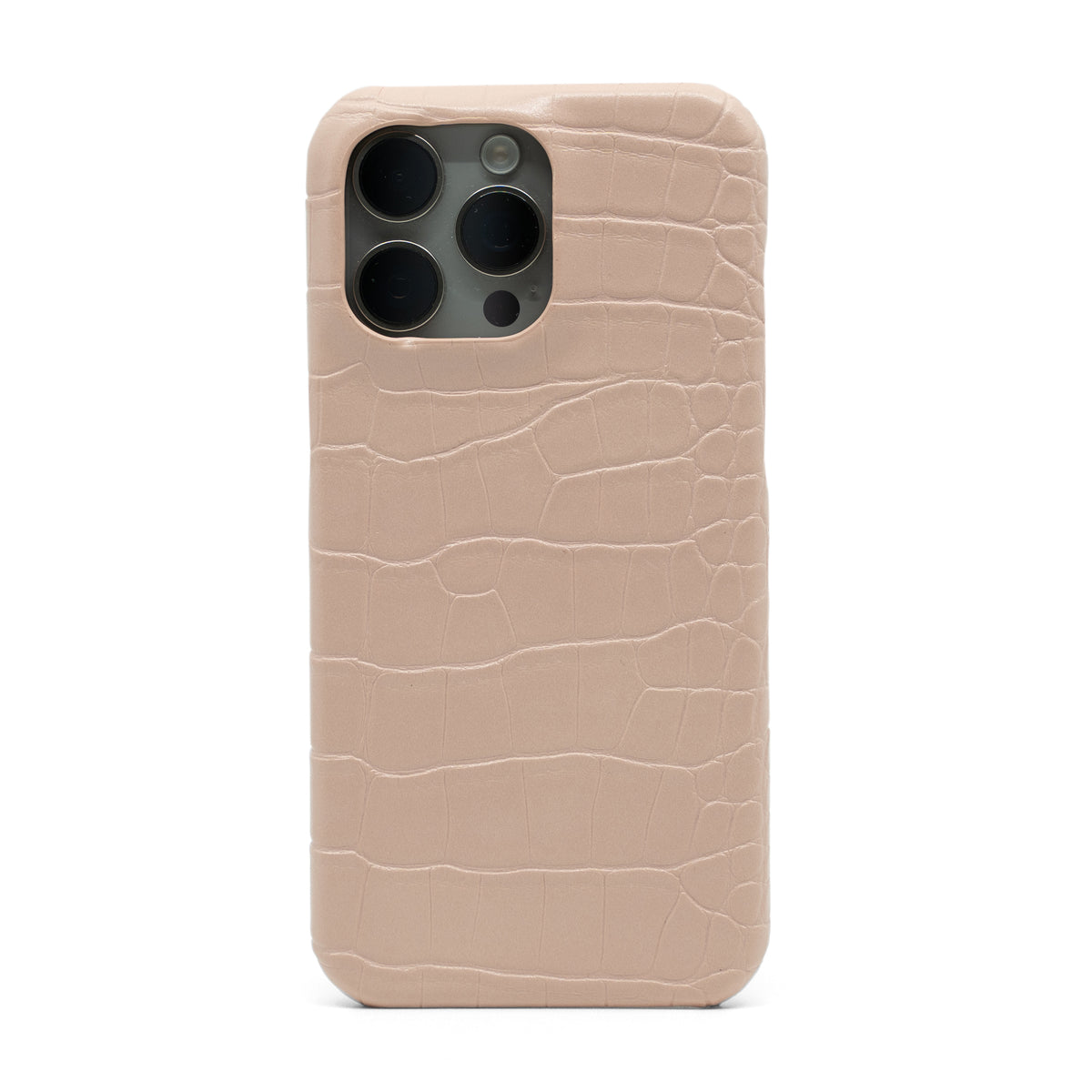 Blush Pink Crocodile iPhone Case