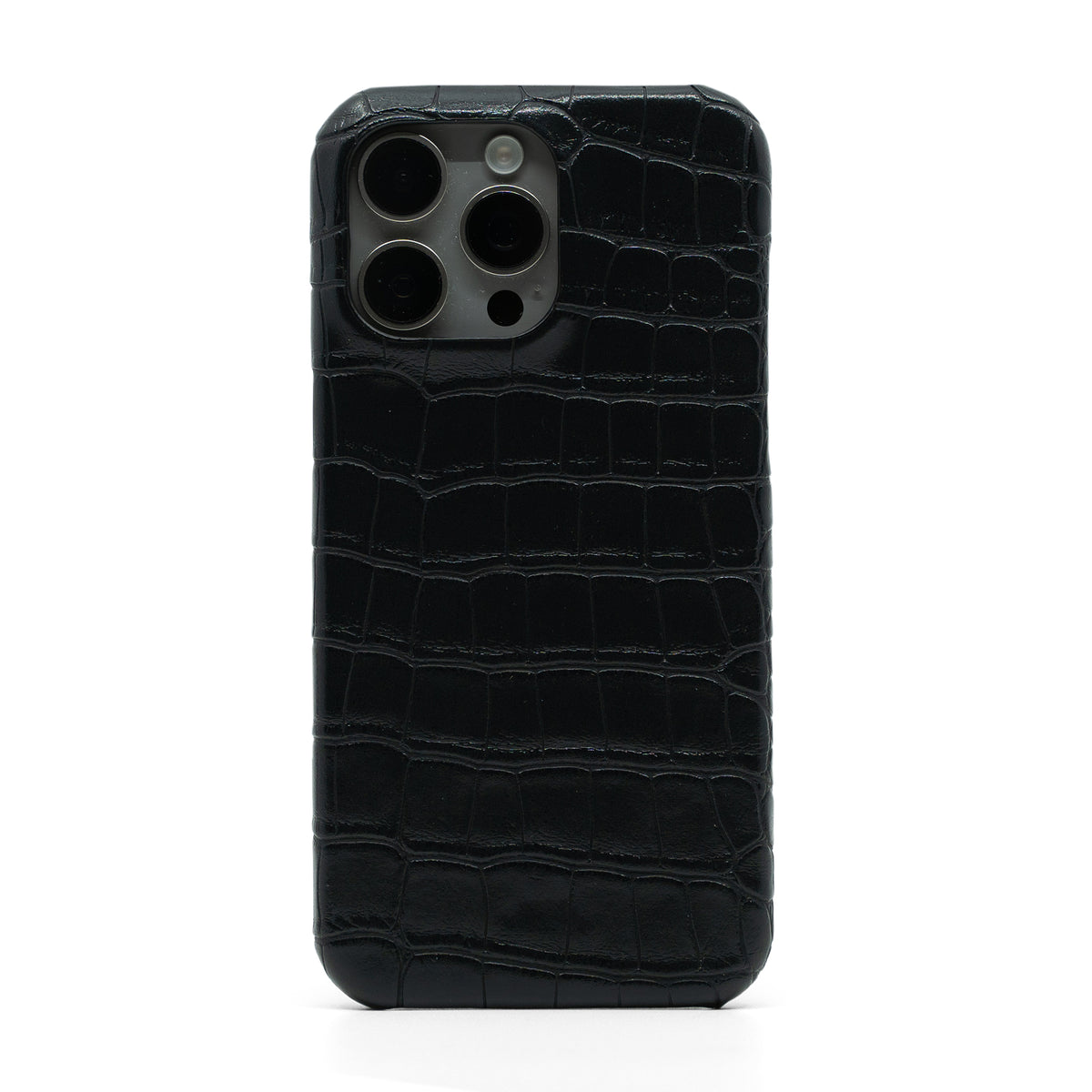 Black Crocodile iPhone Case