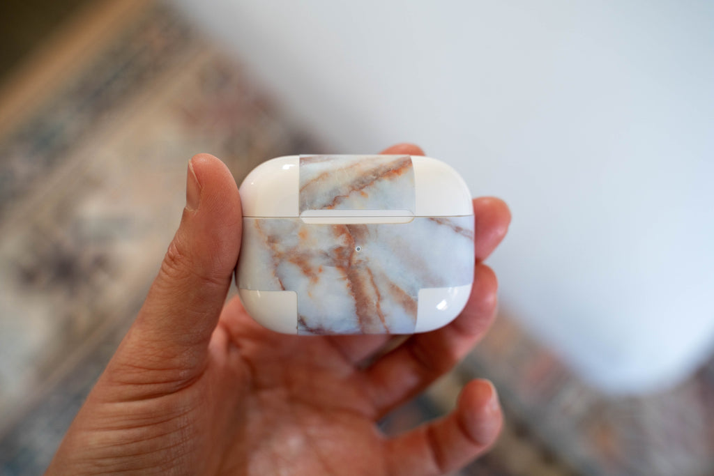 Vanilla Marble AirPods Skin