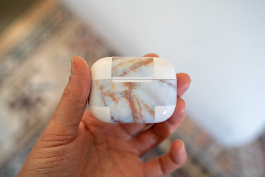 Vanilla Marble AirPods Skin