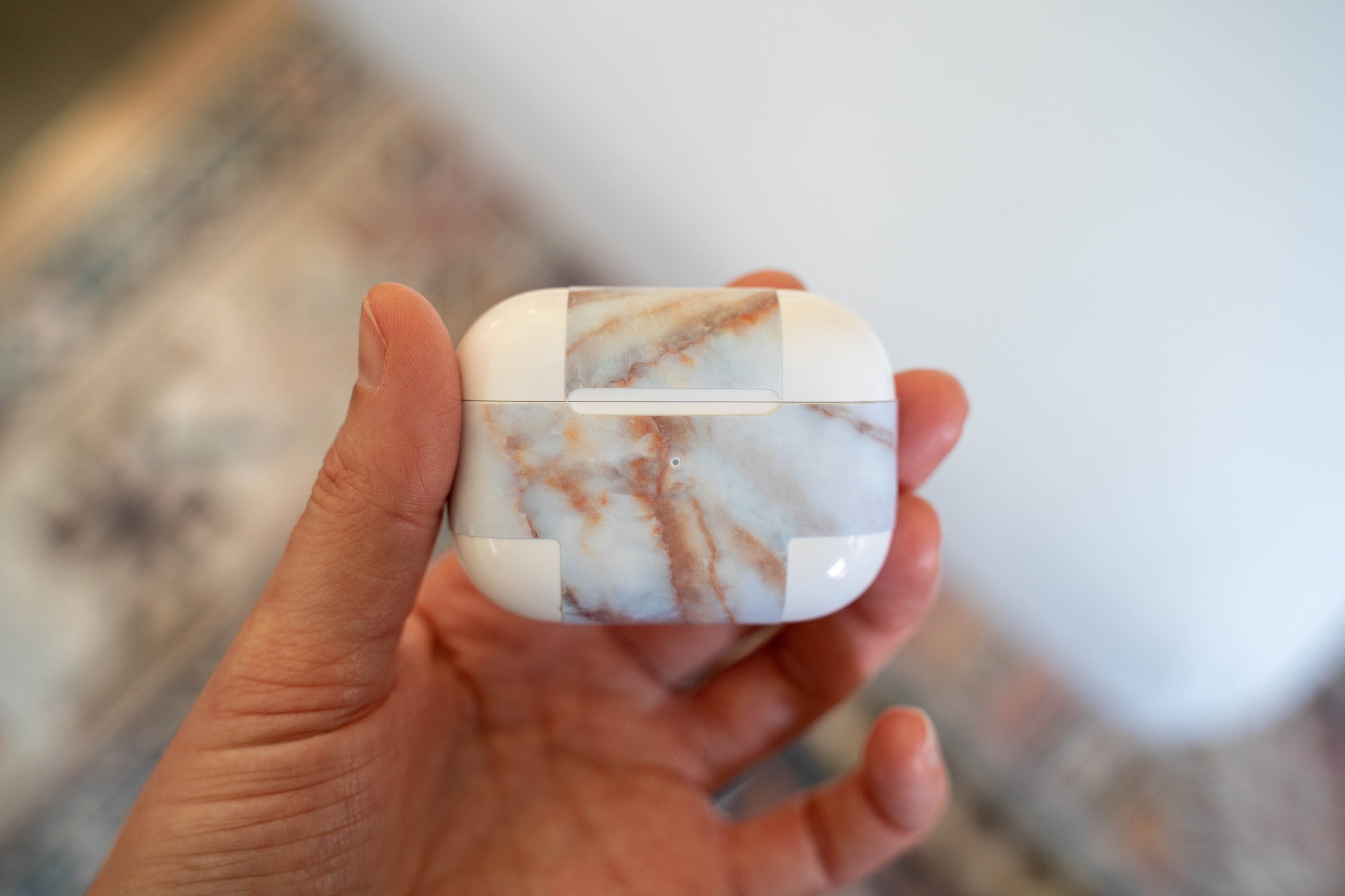 Vanilla Marble AirPods Skin
