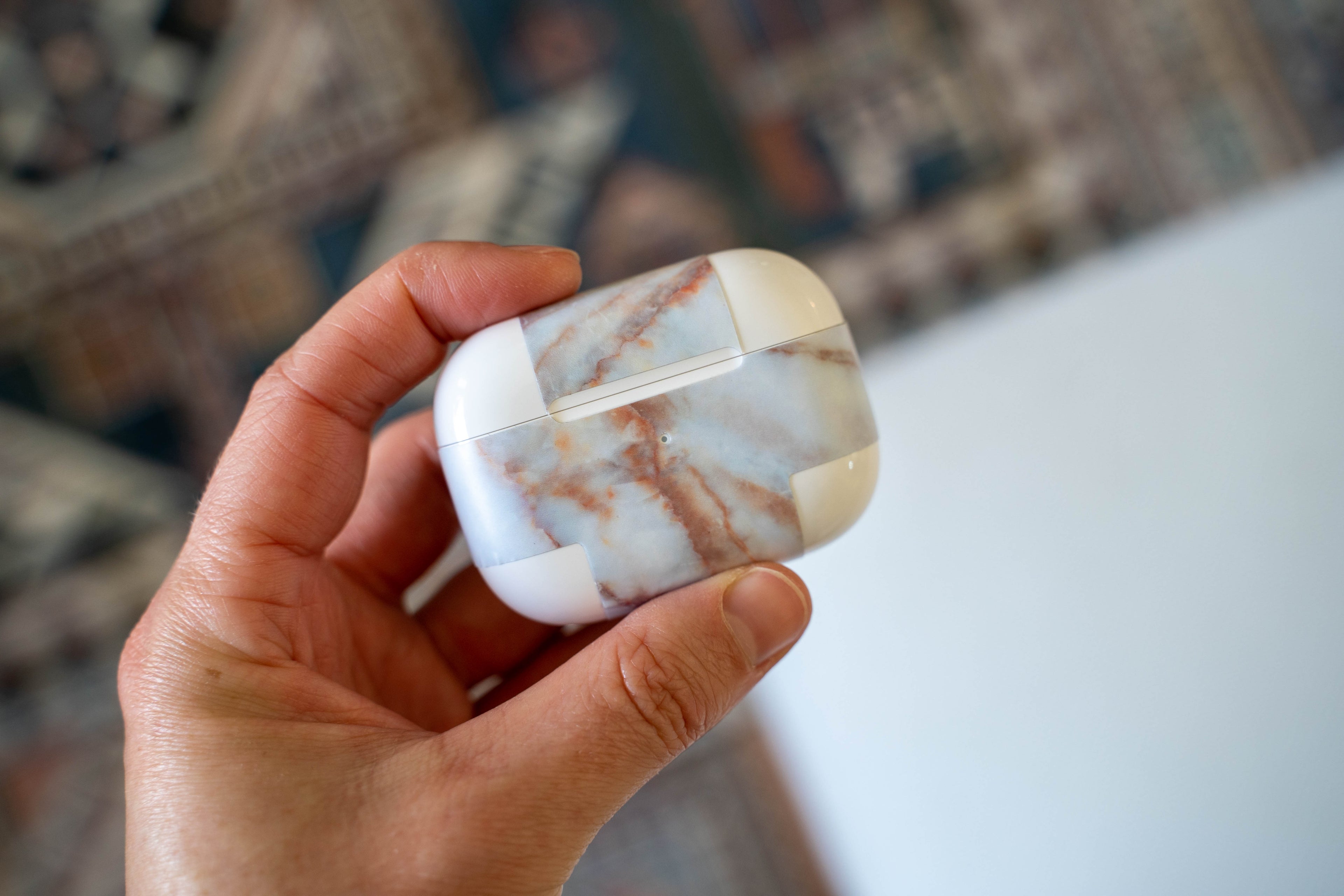 Vanilla Marble AirPods Skin