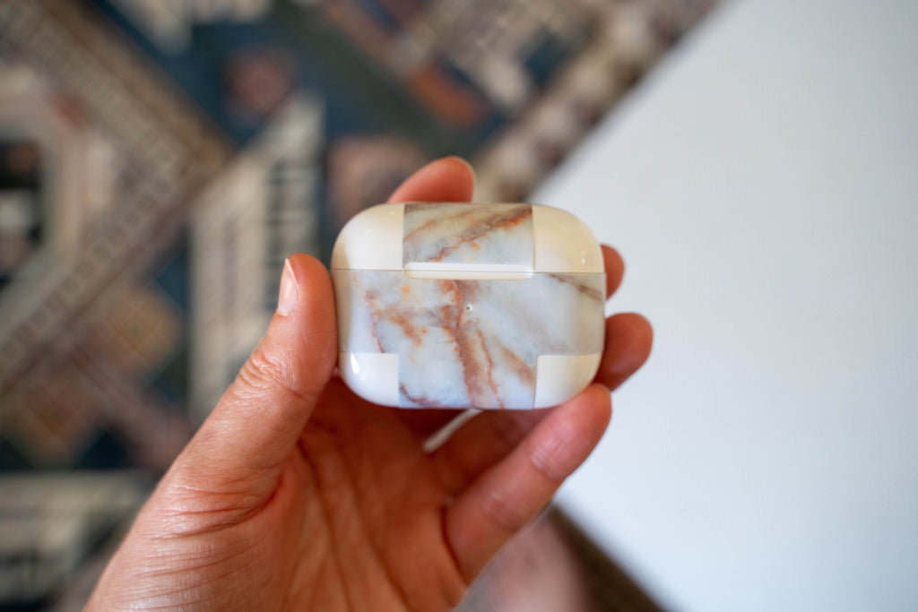 Vanilla Marble AirPods Skin