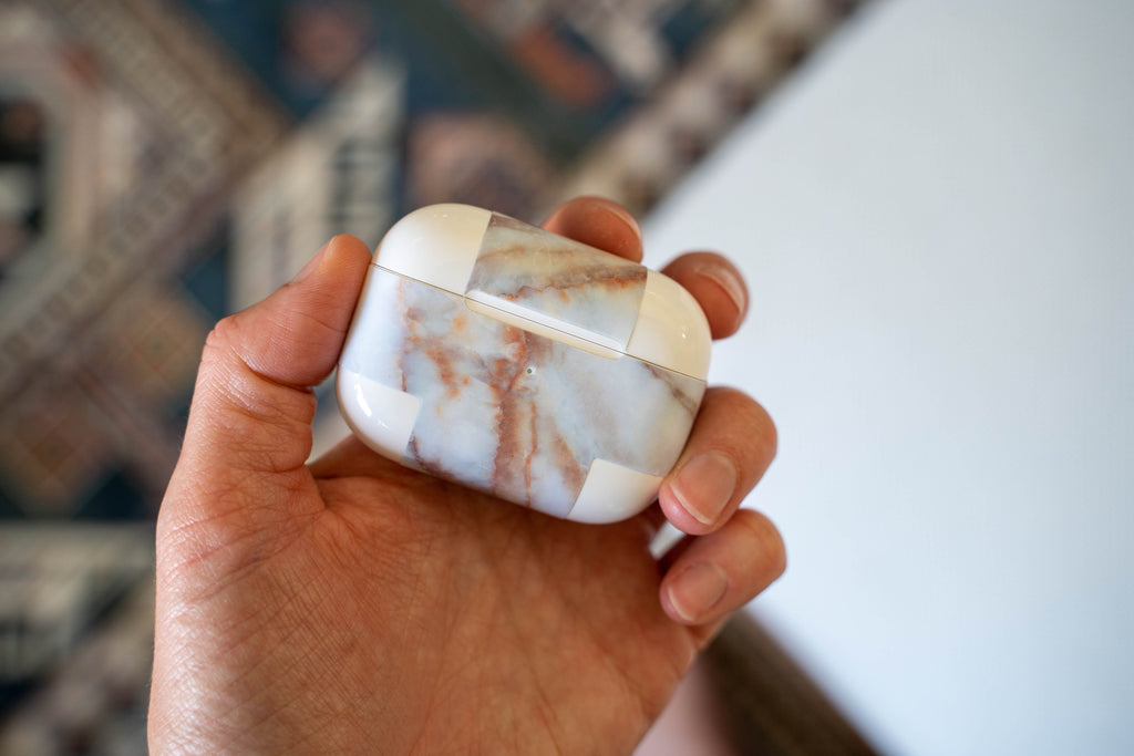 Vanilla Marble AirPods Skin