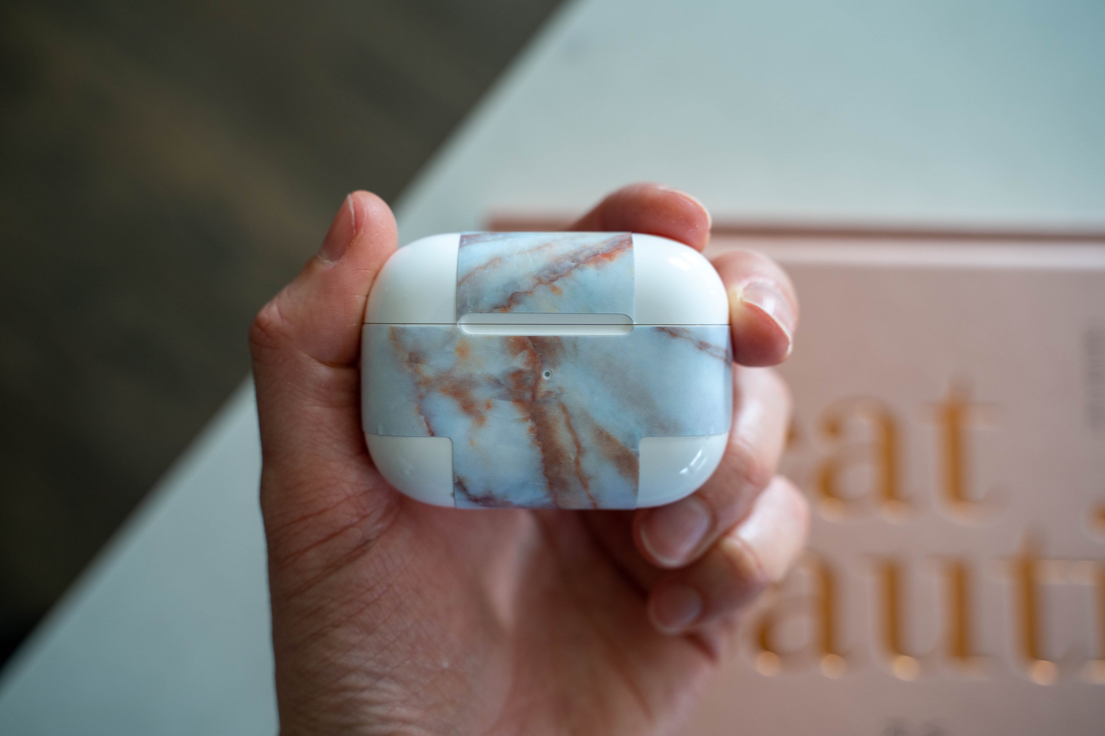 Vanilla Marble AirPods Skin