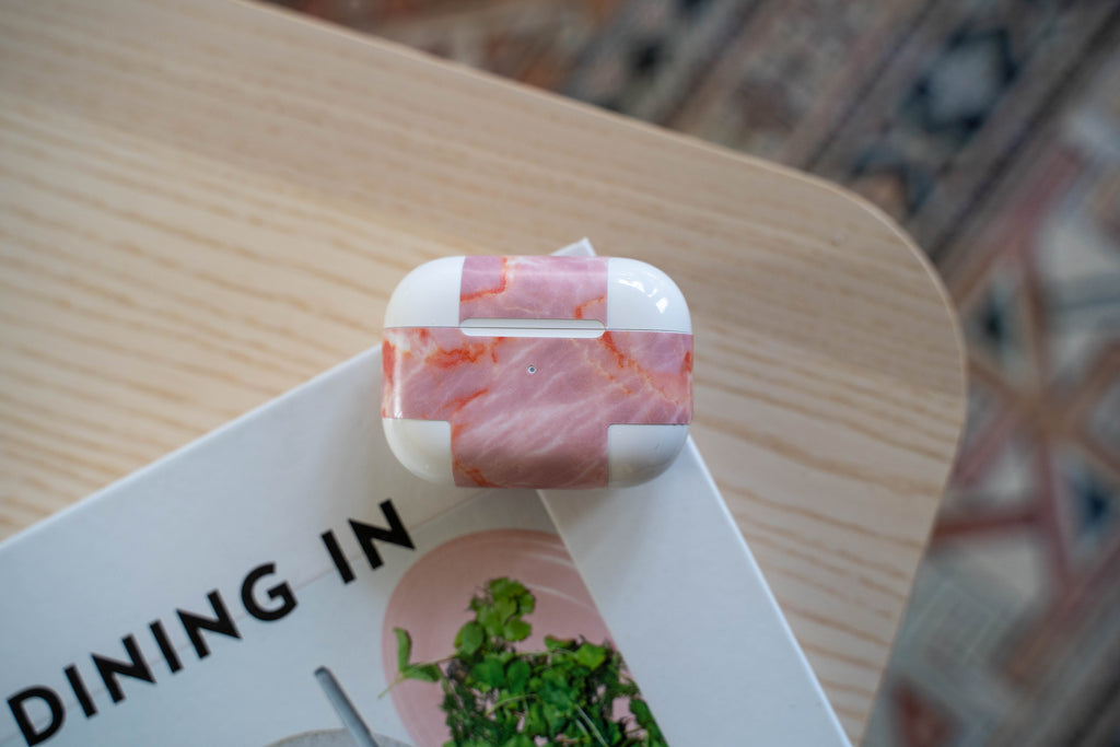Blush Marble AirPods Skin