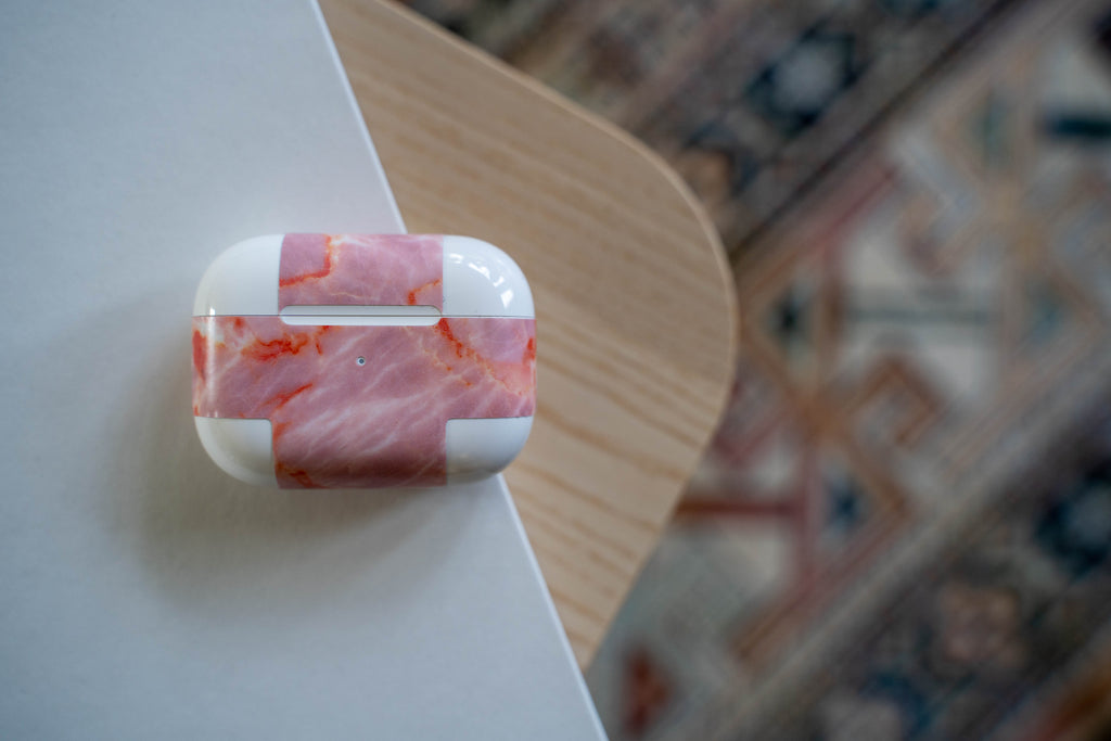 Blush Marble AirPods Skin