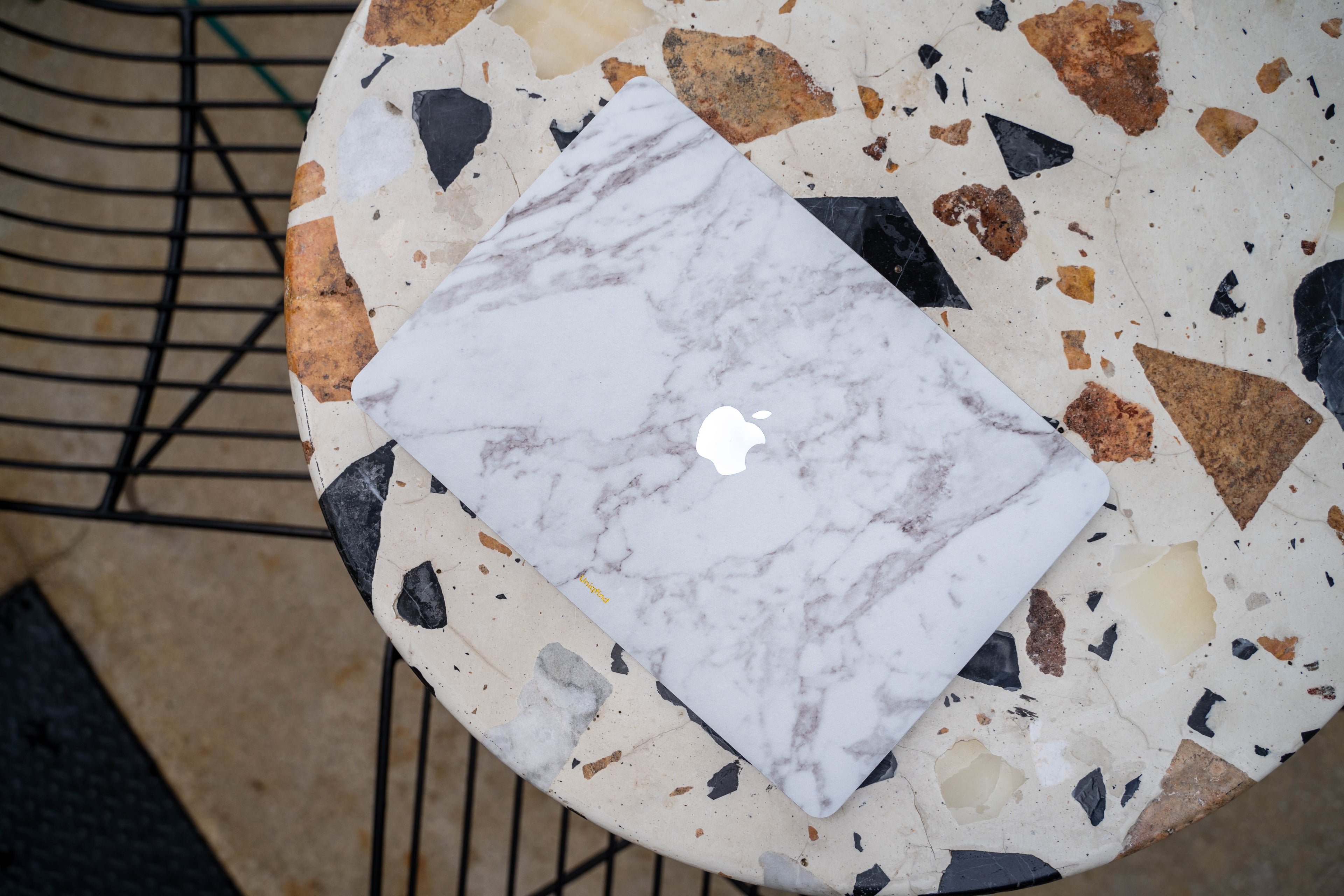 White Marble MacBook Skin + Case