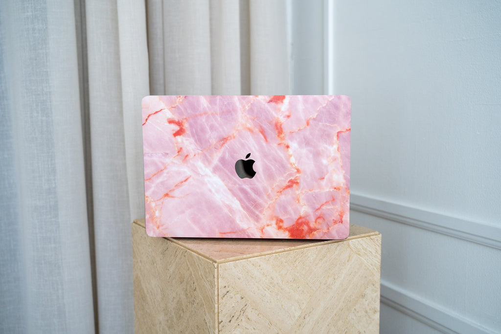 Blush Marble MacBook Skin + Case