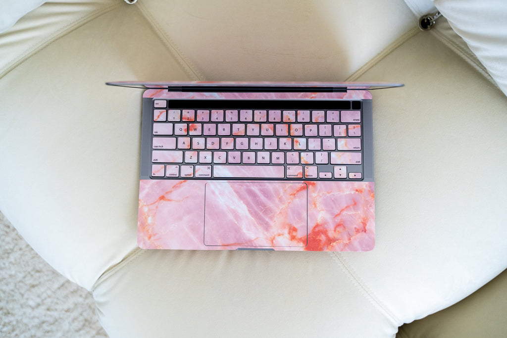 Blush Marble MacBook Keyboard Skin