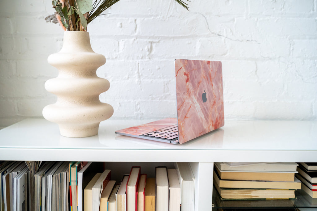 Blush Marble MacBook Skin + Case