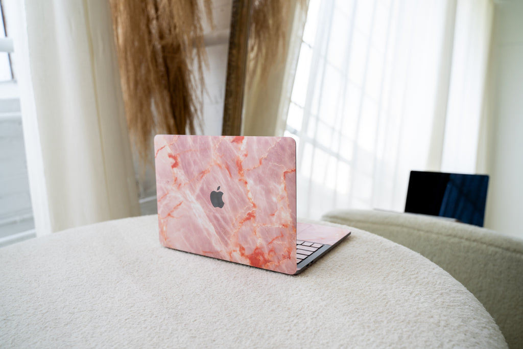 Blush Marble MacBook Skin + Case
