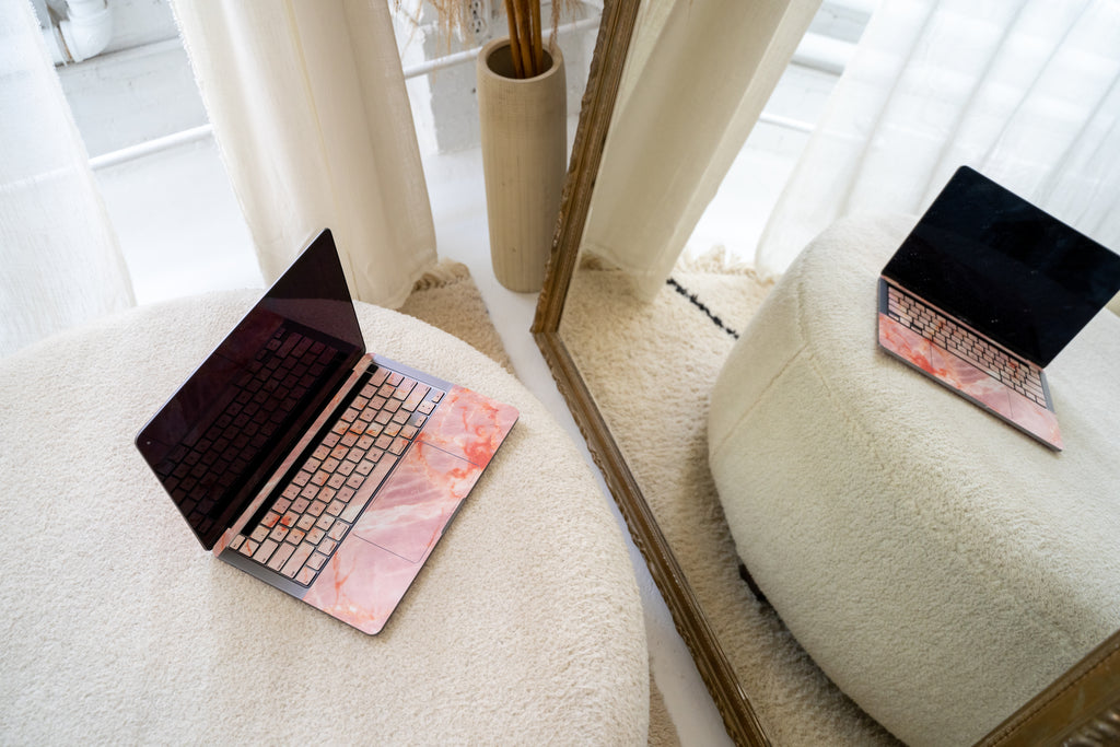 Blush Marble MacBook Keyboard Skin