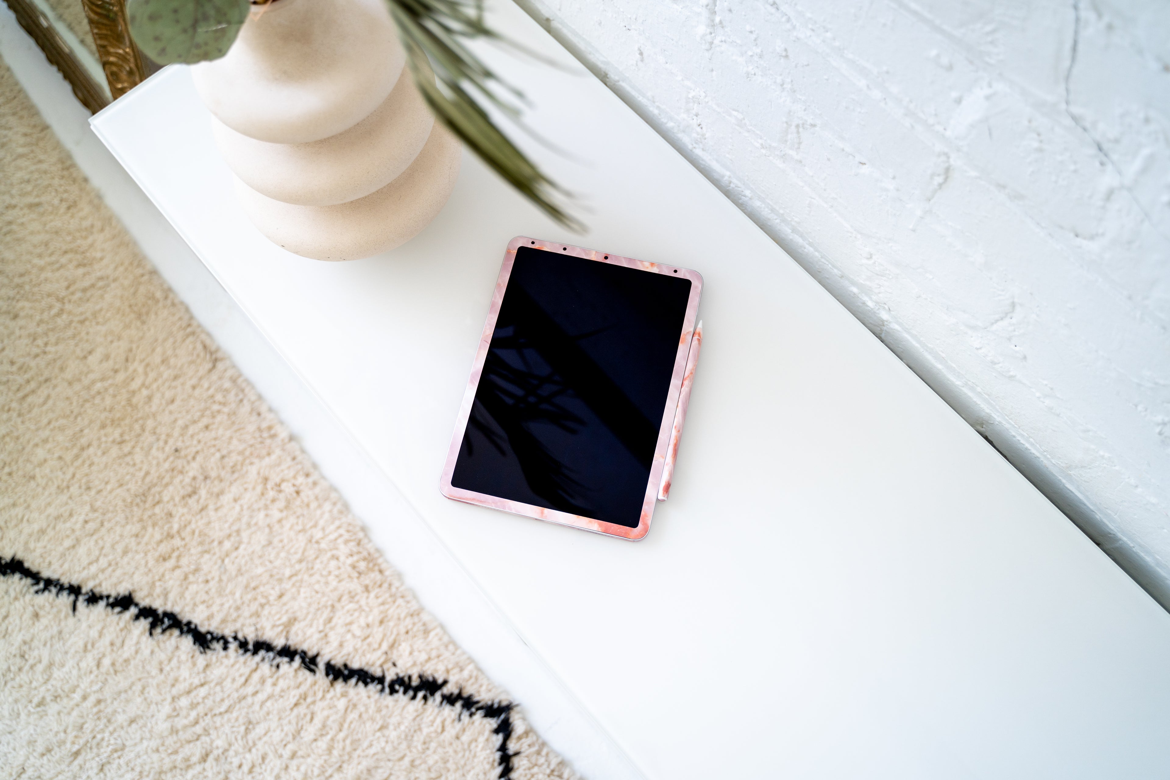 Blush Marble iPad Skin + Case