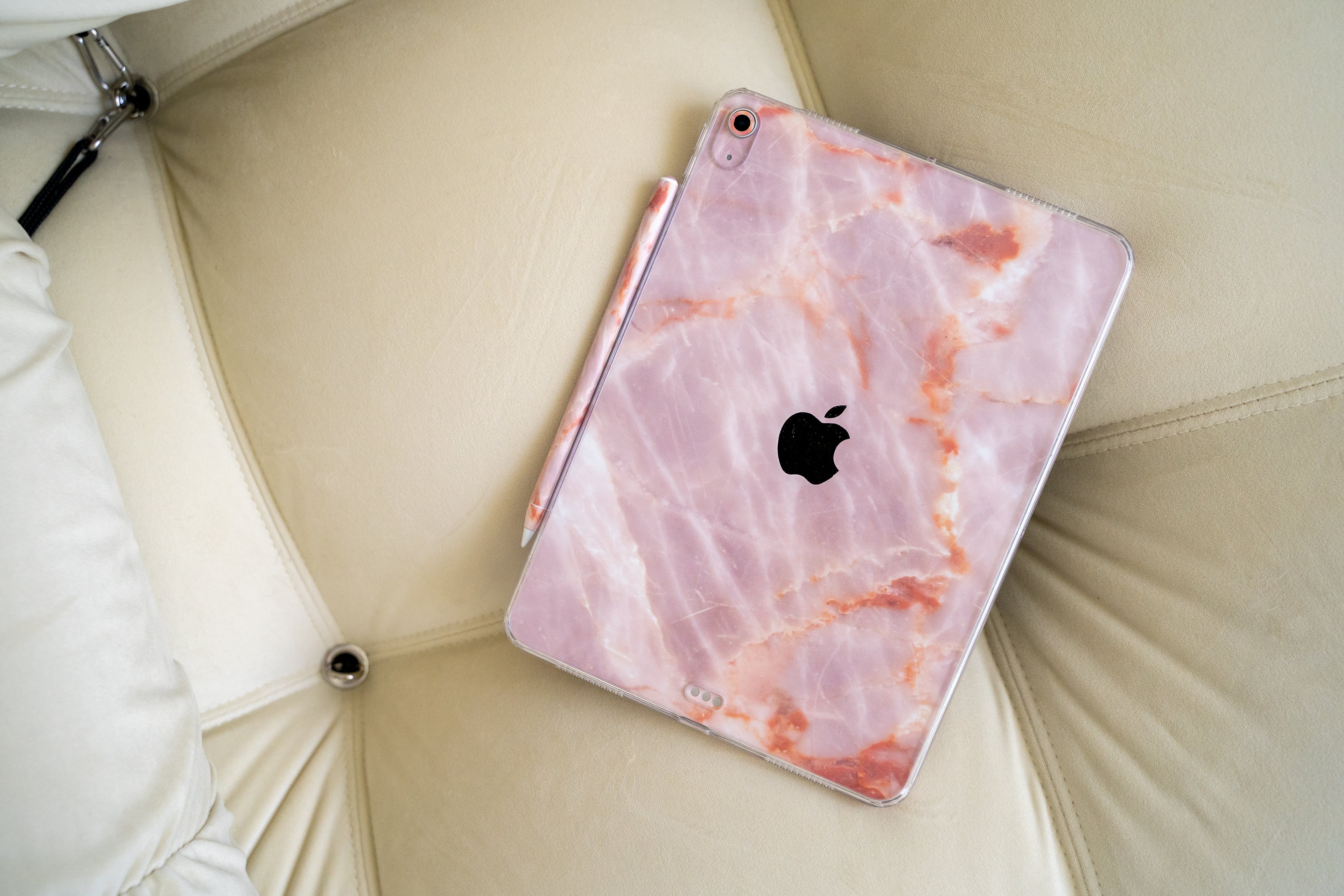 Blush Marble iPad Skin + Case