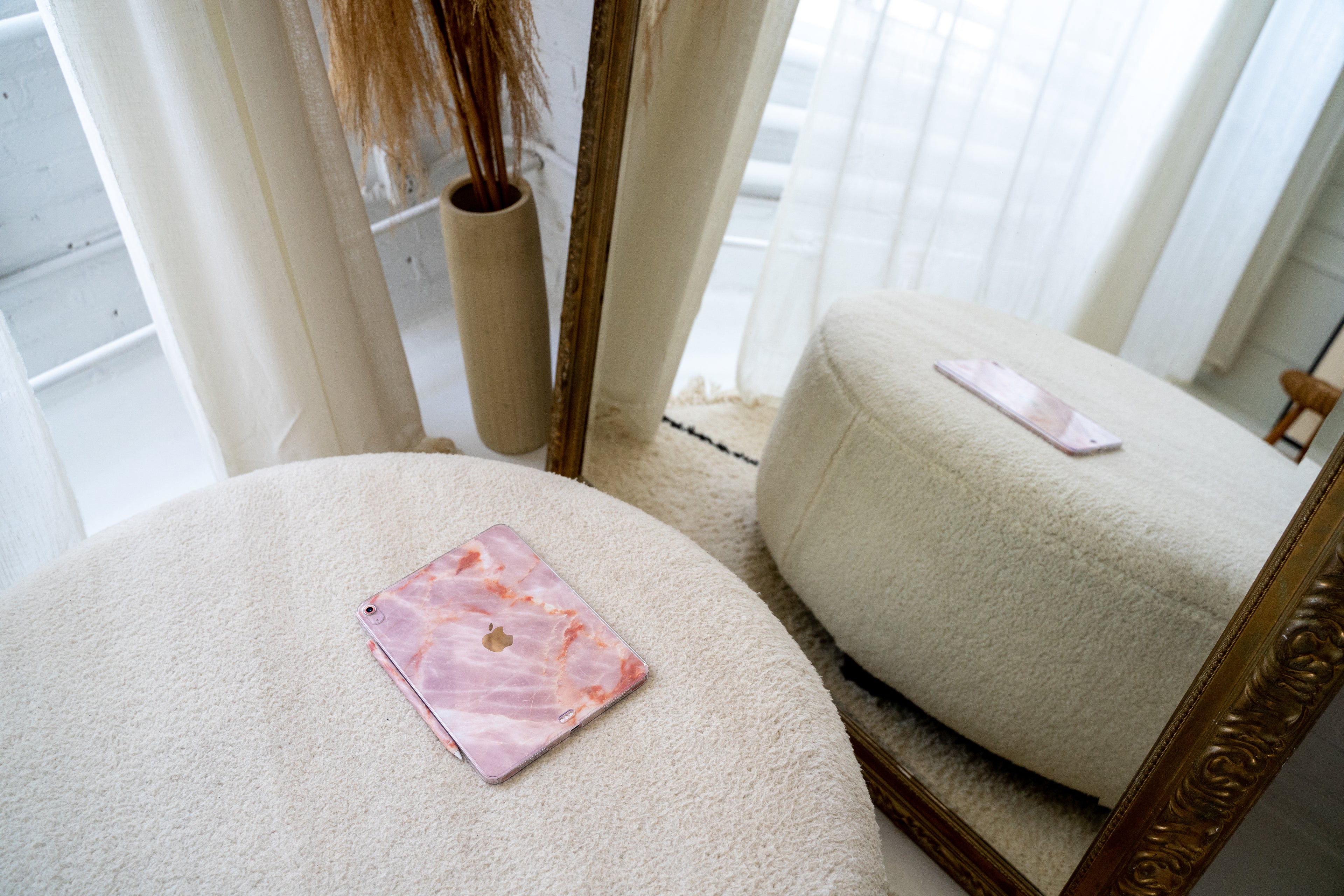 Blush Marble iPad Skin + Case