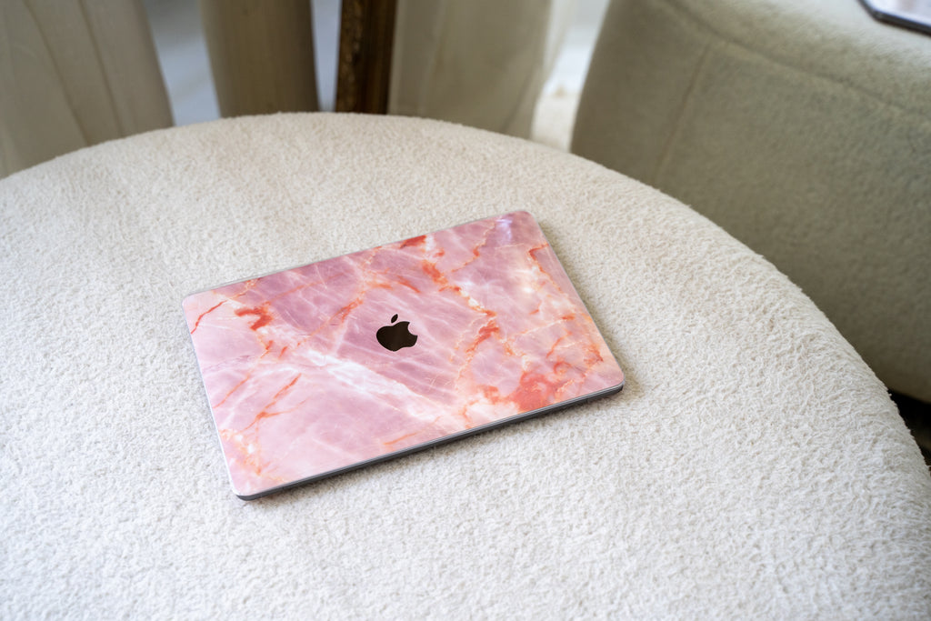 Blush Marble MacBook Skin + Case