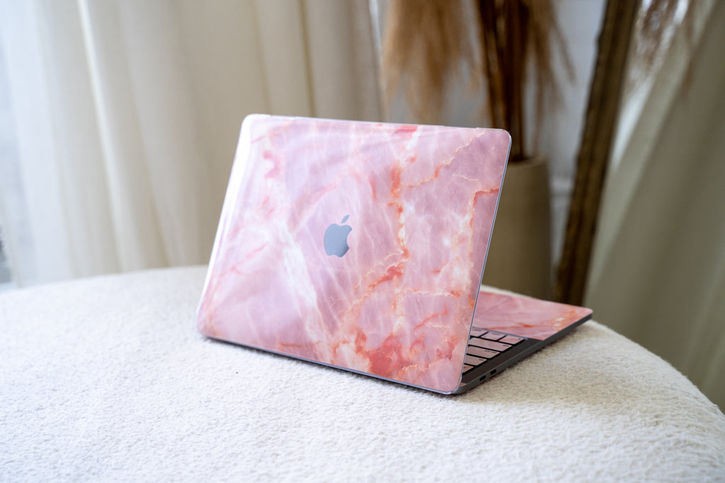 Blush Marble MacBook Skin + Case