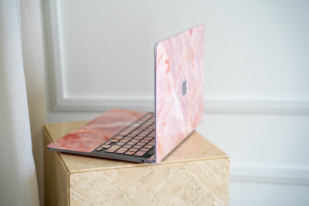 Blush Marble MacBook Skin + Case