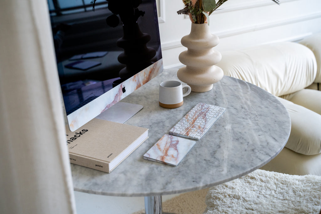 Vanilla Marble iMac Skin