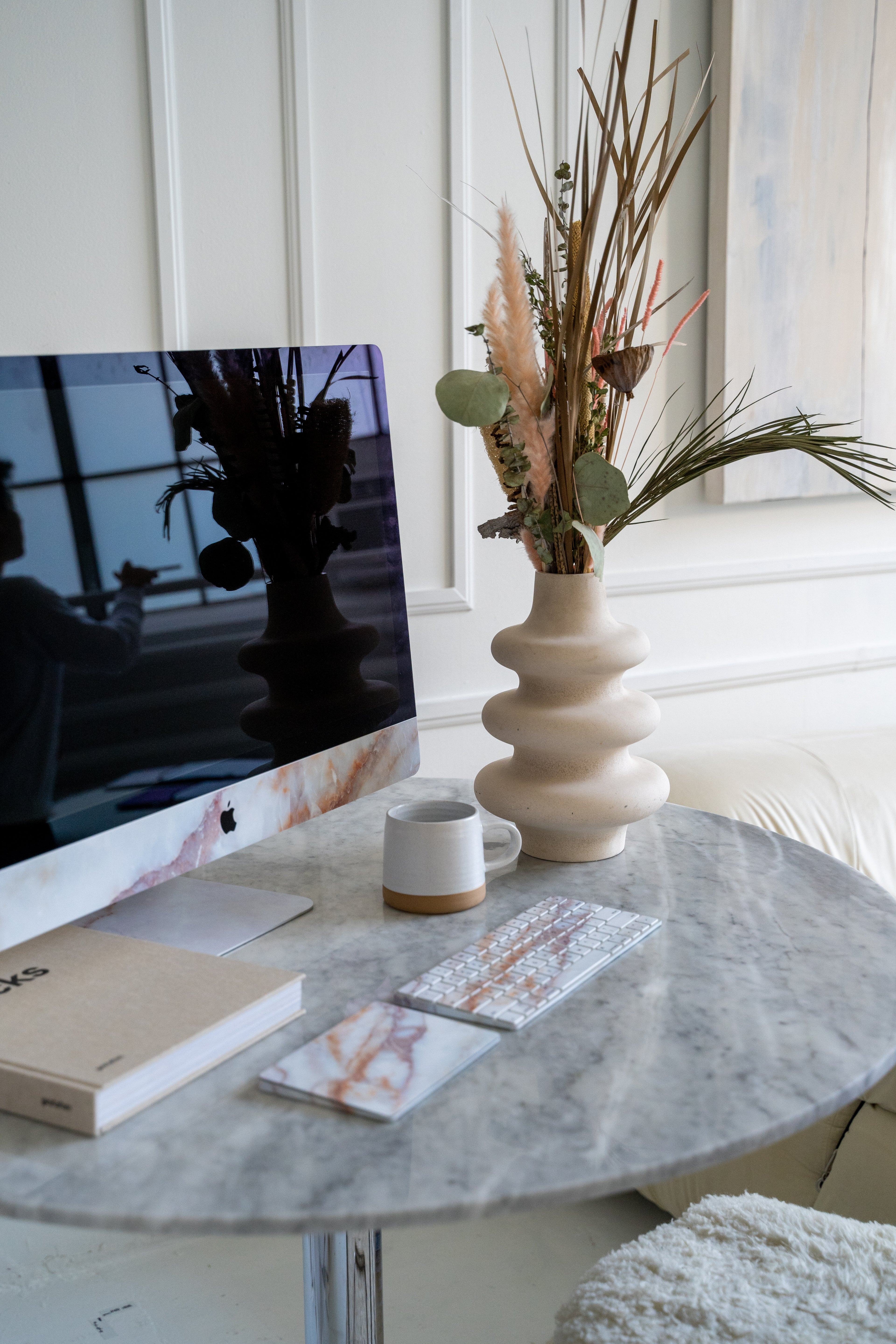 Vanilla Marble iMac Skin