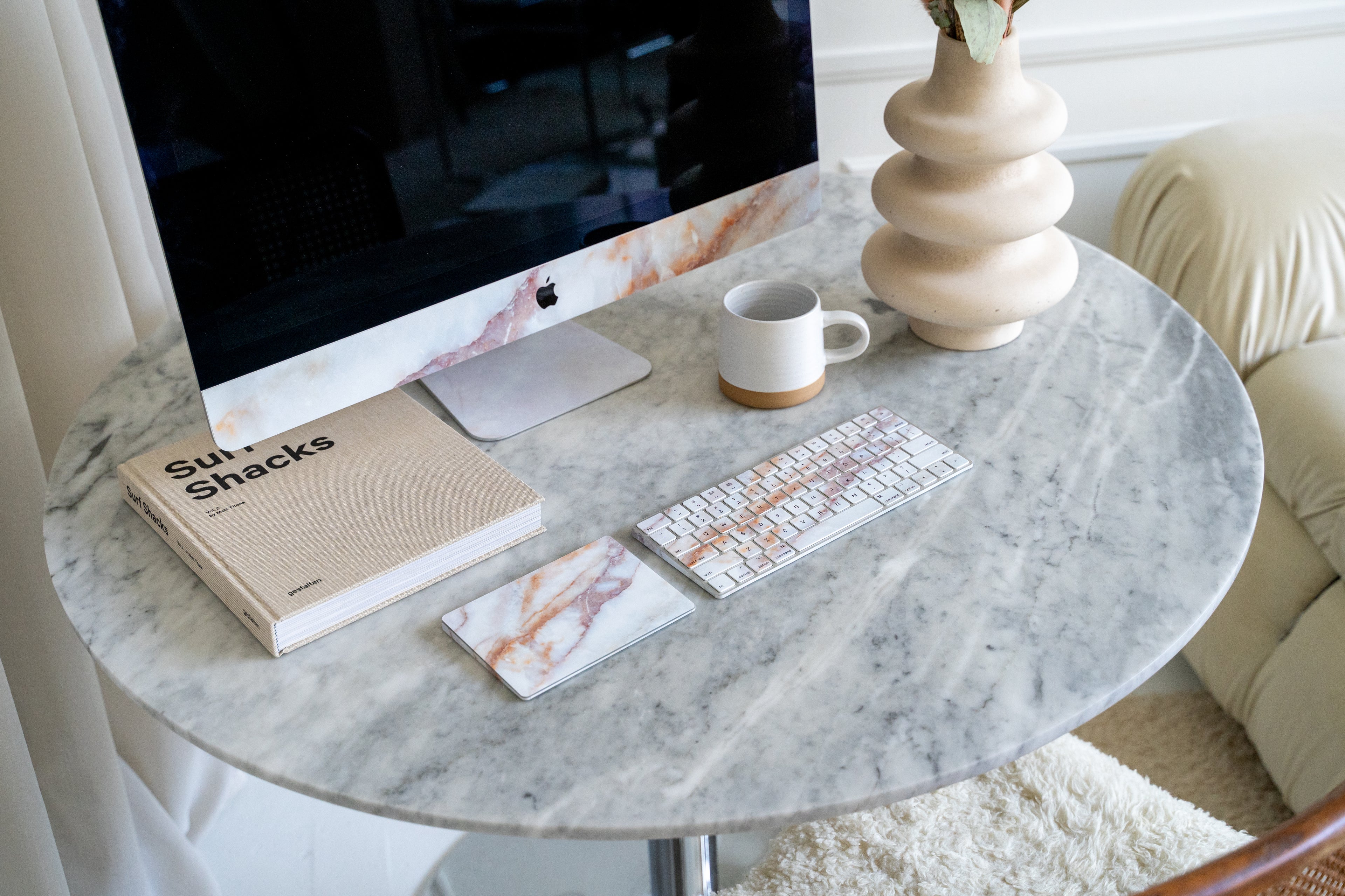 Vanilla Marble iMac Skin