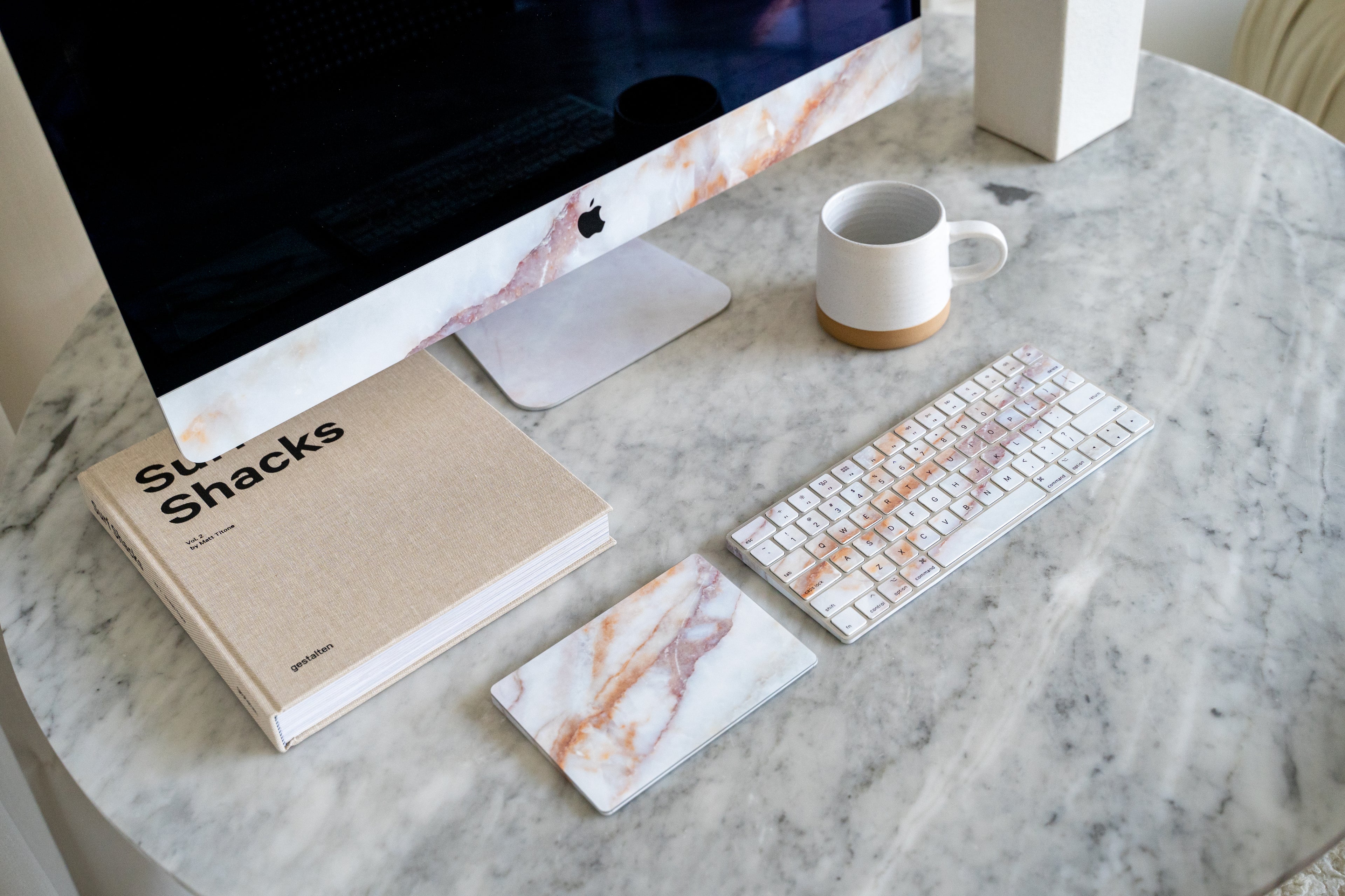 Vanilla Marble iMac Skin