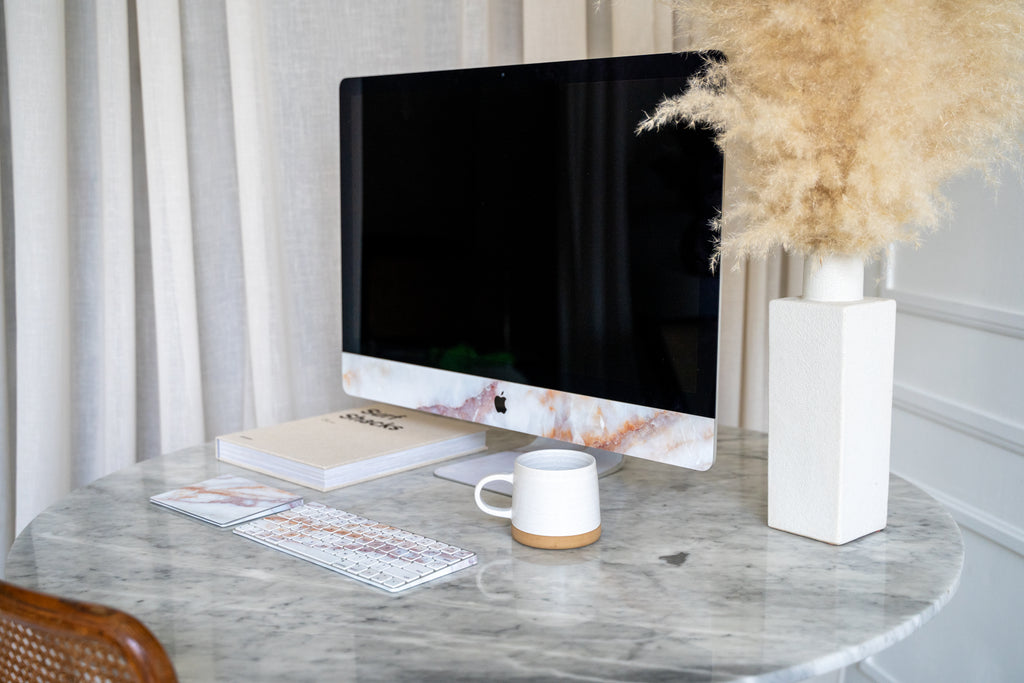 Vanilla Marble iMac Skin