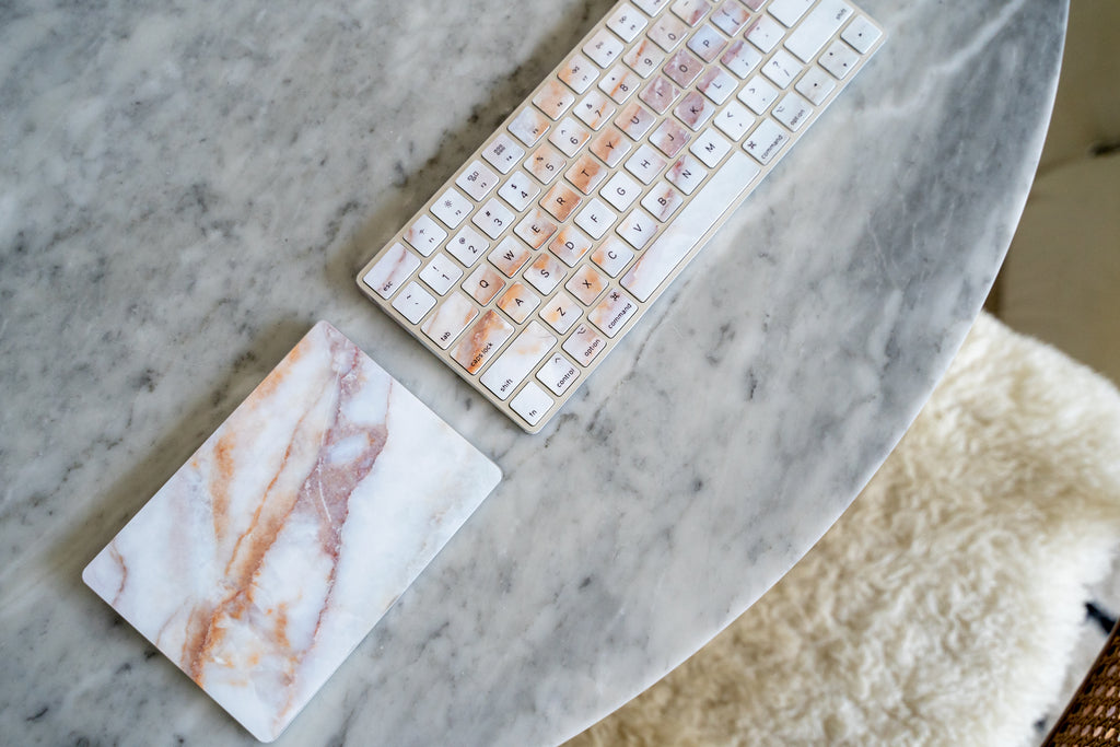 Vanilla Marble Magic Trackpad Skin