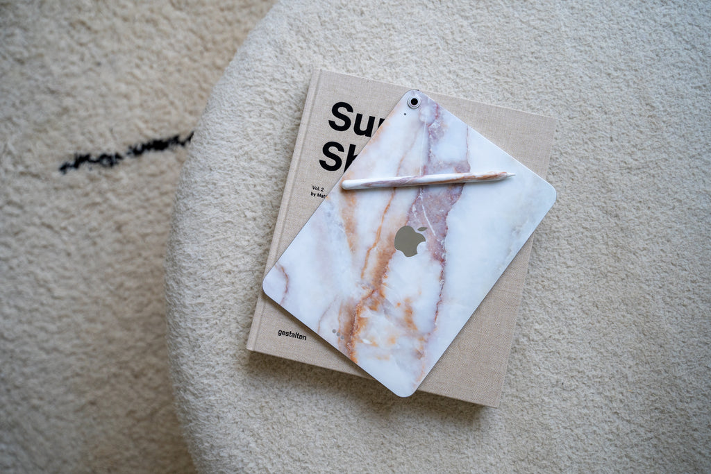 Vanilla Marble iPad Skin + Case