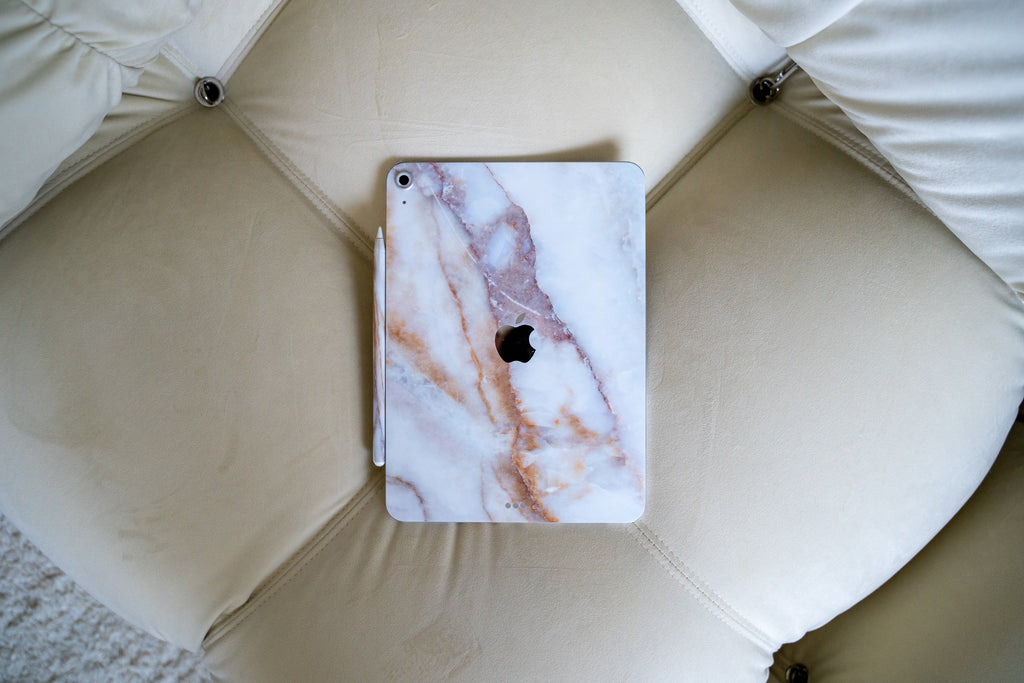 Vanilla Marble iPad Skin + Case