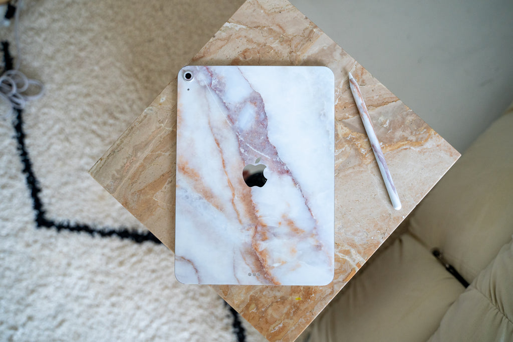 Vanilla Marble iPad Skin + Case