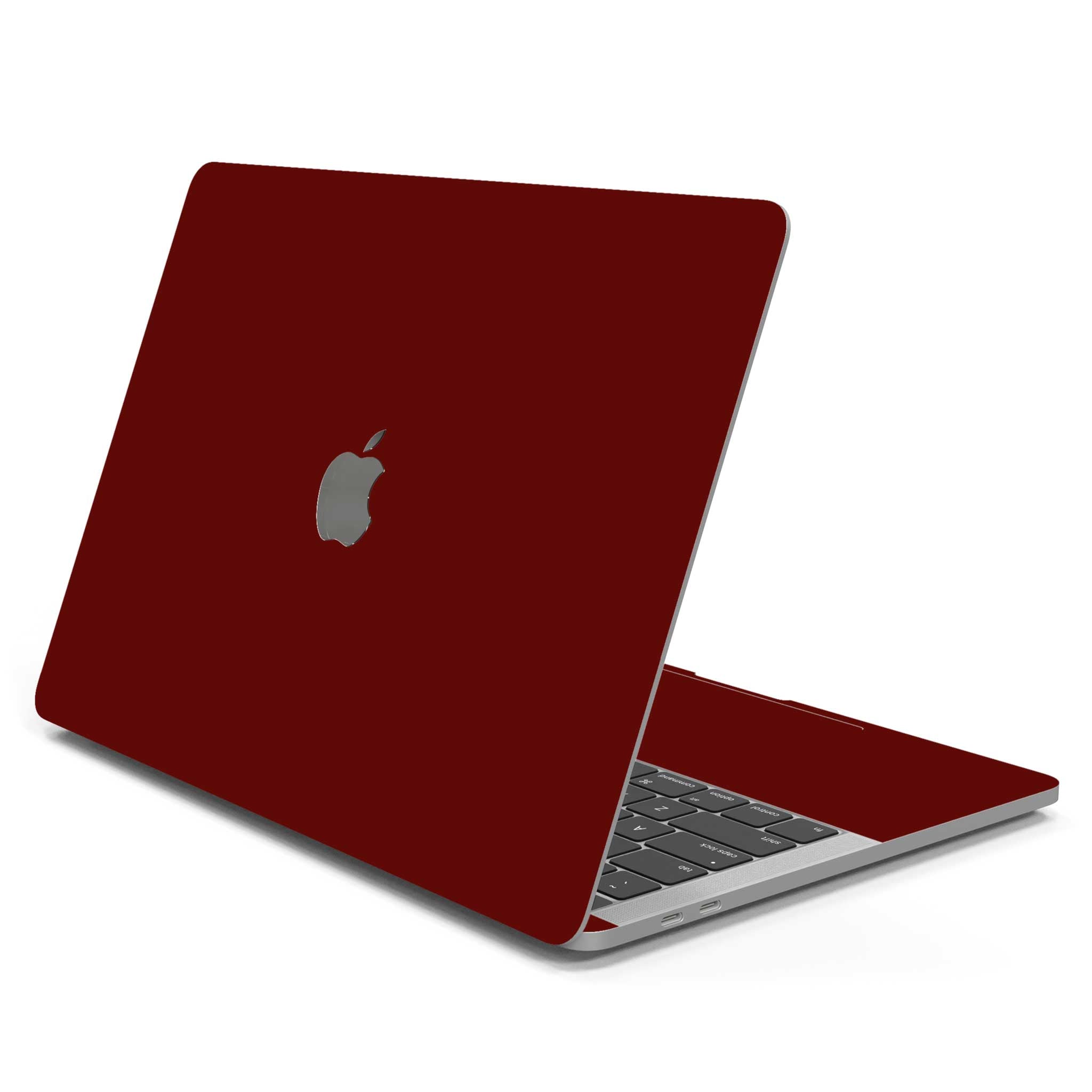 dark red macbook skin