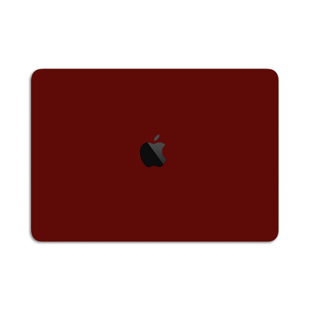 deep red macbook skin