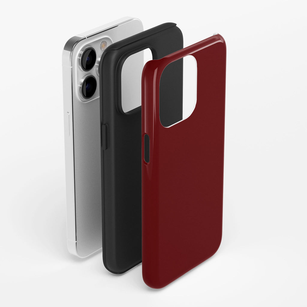 Deep Red Impact iPhone Case