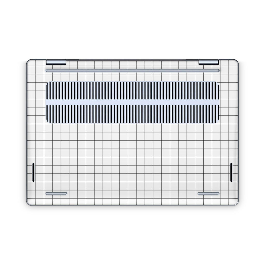 White Grid Line Dell Skin