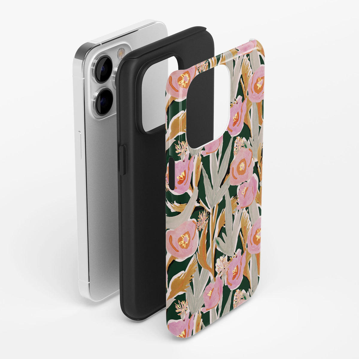 Fall Floral Impact iPhone Case