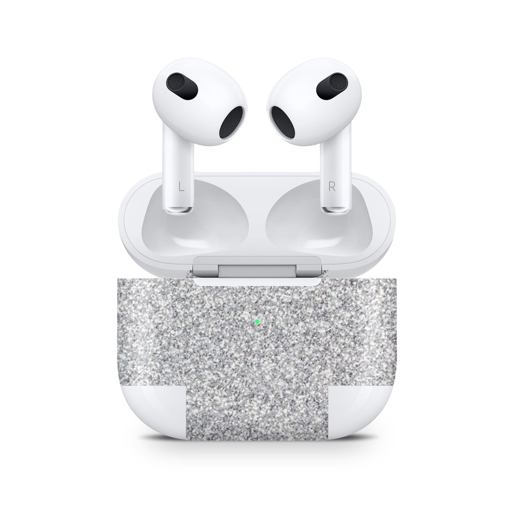 Blanc Glitter AirPods Skin